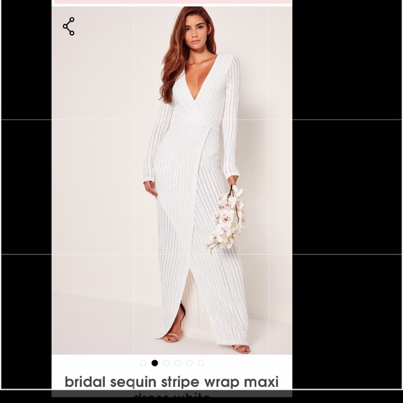 missguided white sequin dress